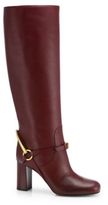 Thumbnail for your product : Gucci Tessa Leather Horsebit Knee-High Boots