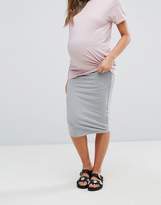 Thumbnail for your product : ASOS Maternity Over The Bump Longer Line Midi Skirt 2 Pack