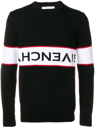 Givenchy Upside Down Logo Band Cotton Jumper - ShopStyle Sweaters