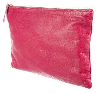 Clare Vivier Grained Leather Zip Pouch