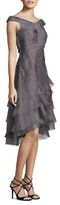 Thumbnail for your product : Kay Unger Silk Tiered Hi-Lo Dress