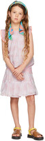 Thumbnail for your product : Chloé Kids Pink Floral Ruffle Tank Top