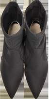 Thumbnail for your product : Stuart Weitzman Axiom Black Micro Stretch Fabric Pointed Toe Heel Booties