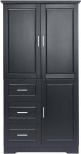 Latitude Run Tall And Wide Storage Cabinet With Three Drawers