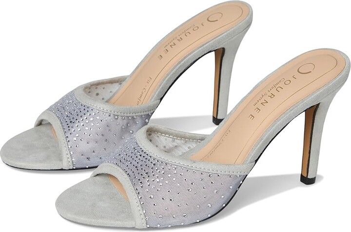 (取寄) ジュルネ コレクション レディース ヘンズレー Journee Collection women Hensley Silver Journee Collection Hensley Women's Shoes Silver : 6.5 M, Synthetic