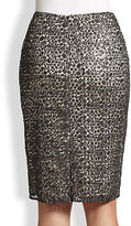 Thumbnail for your product : Kay Unger Sequined Lace Skirt