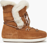 Thumbnail for your product : Moon Boot Far Side High Lace-up Shearling-trimmed Suede Snow Boots