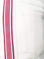 Thumbnail for your product : Miu Miu striped logo miniskirt