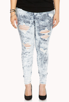 Thumbnail for your product : Forever 21 FOREVER 21+ Bold Cloud wash Skinny Jeans