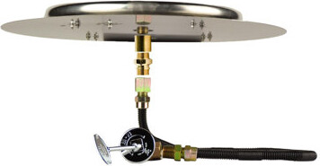 Dreffco Stainless Steel Fire Pit Burner Pan & Ring with Premium Connection Kit for Liquid Propane