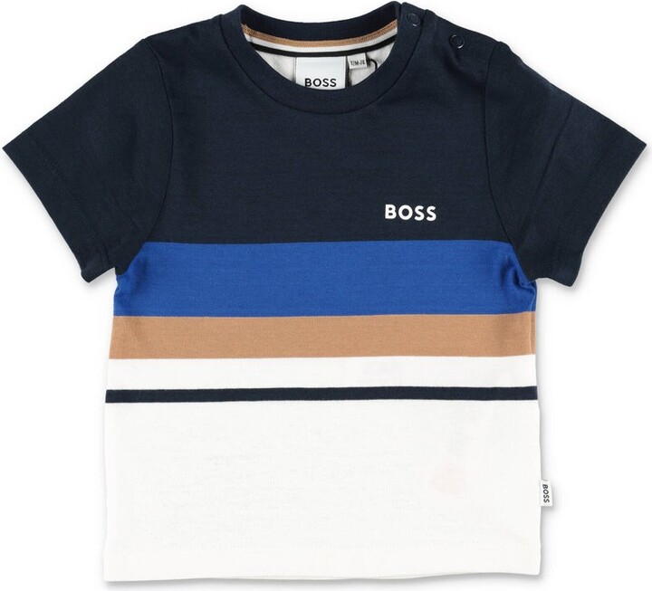 Hugo Boss Kids Striped Crewneck T-Shirt - ShopStyle Boys' Tees