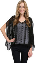 Thumbnail for your product : Zoa V Neck Long Sleeve Blouse in Black