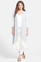 Thumbnail for your product : Lucky Brand 'Ryleigh' Mixed Media High-Low Cardigan