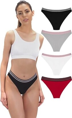 Umiehary High Waist T Back Lace Fashion & Retro Thick Band Women Thongs  with Multiple Colors Plus Size