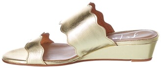 French Sole Brisbane Leather Wedge Sandal