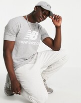 Thumbnail for your product : New Balance large logo t-shirt in grey