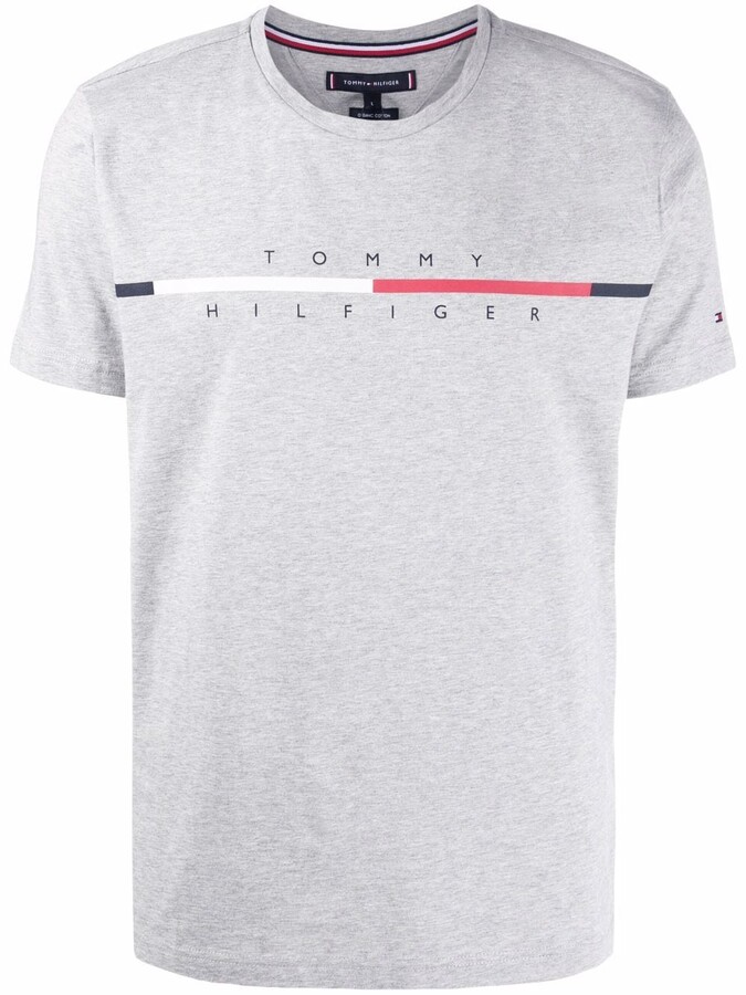 Tommy Hilfiger Gray Men's T-shirts | ShopStyle