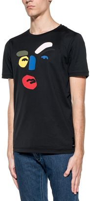 Fendi Black John Booth Face T-shirt