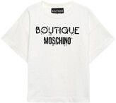 Thumbnail for your product : Boutique Moschino Barbell-embellished Printed Cotton-jersey T-shirt