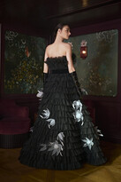 Thumbnail for your product : Khoon Hooi Clementine Strapless Pleated Floral Ball Gown