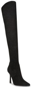 steve madden red thigh high boots