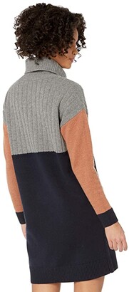 Madewell Color-Block Turtleneck Sweater Dress Women's Dress