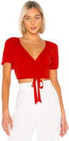 Thumbnail for your product : superdown Marisol Ruched Crop Top