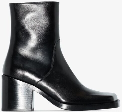 balenciaga square toe boots
