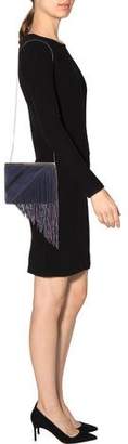 Diane von Furstenberg Fringed Leather Soiree Tuxedo Bag