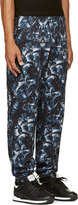 Thumbnail for your product : Marcelo Burlon County of Milan Blue Snake Print Lounge Pants