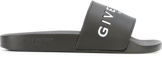 Givenchy logo embossed pool slides - women - rubber - 35