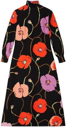 Gucci Ken Scott print long sleeve dress - ShopStyle