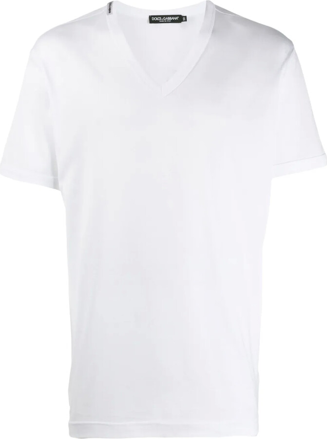 Dolce & Gabbana V-neck cotton T-shirt