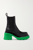 Thumbnail for your product : Bottega Veneta Leather Platform Chelsea Boots - Black - IT34