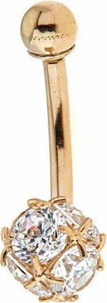 Etsy 10Kt Or 14Kt Solid Gold | Belly Ring Button Rings Body Jewelry Dangle Everyday