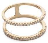 Thumbnail for your product : EF Collection Diamond Double Spiral Ring