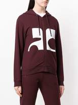 Thumbnail for your product : Courreges logo zipped hoodie