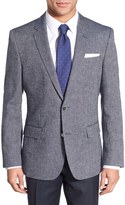 Thumbnail for your product : HUGO BOSS Hutsons Trim Fit Houndstooth Linen Blend Sport Coat
