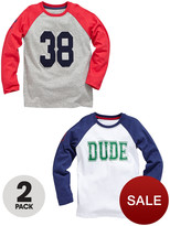 Thumbnail for your product : Ladybird Boys Slogan Tops (2 Pack) From 12 Months To 7 Years