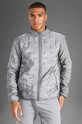 boohoo Mens Grey Man Active Gym Lightweight Puffer Jacket, Grey - ShopStyle  Outerwear