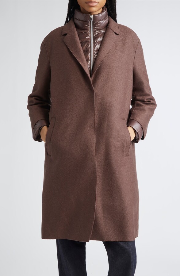 Herno Layered Mixed Media Down Jacket