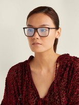 Thumbnail for your product : Saint Laurent Classic Squared-frame Acetate Glasses - Tortoiseshell