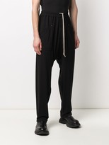 Thumbnail for your product : Rick Owens High-Rise Drop-Crotch Track Pants