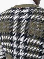 Thumbnail for your product : Thom Browne houndstooth knitted V-neck cardigan