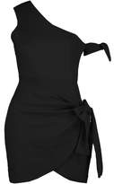 Thumbnail for your product : boohoo Tie Detail Wrap Mini Dress