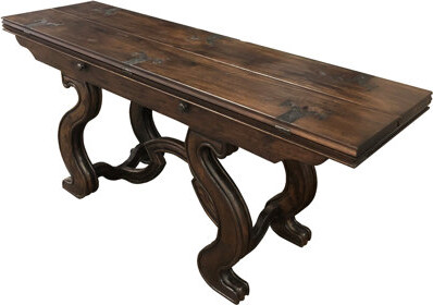 Regis Patrick Collection Spanish Extendable Solid Wood Dining Table