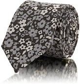 Thumbnail for your product : Barneys New York Men's Floral Jacquard Silk Twill Necktie-Black