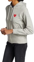Thumbnail for your product : Comme des Garçons PLAY Heart Back Zip Hoodie