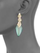 Thumbnail for your product : Alexis Bittar Lucite Crystal Studded Pleated Dangling Drop Earrings