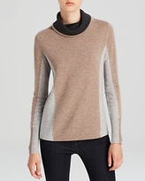 Thumbnail for your product : Magaschoni Color Block Cashmere Turtleneck Sweater
